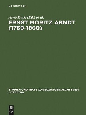 cover image of Ernst Moritz Arndt (1769-1860)